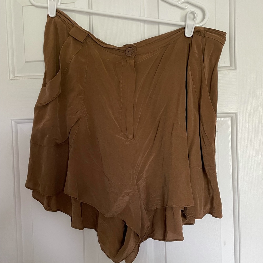 Elevenses (anthro brand) brown flowy shorts